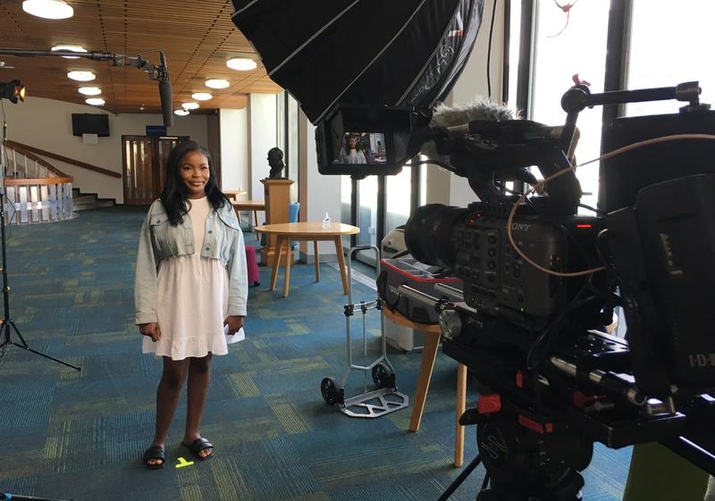 social worker Chippo being interviewed