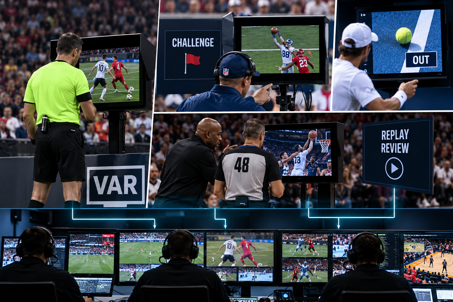 The Real Difference Between VAR, Replay Review, and Challenge Systems
