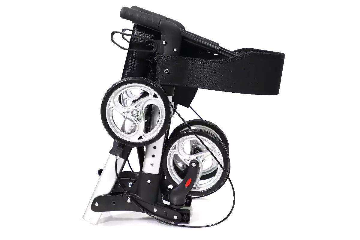 MOVO-F aluminum rollator walker easy-fold design detail