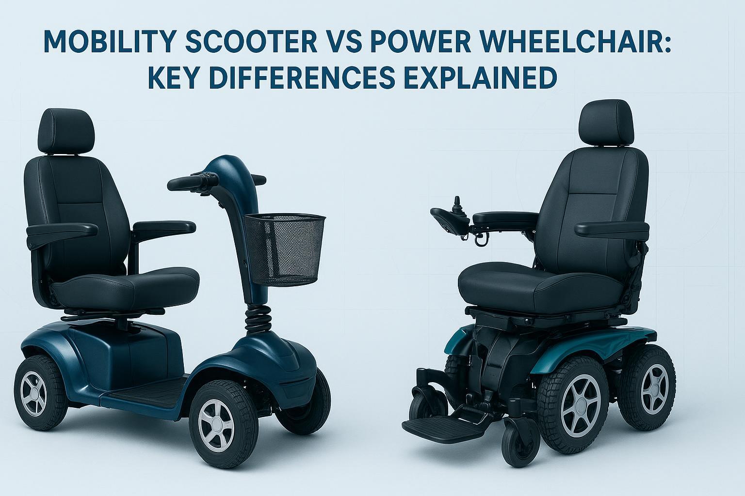 Mobility Scooter vs Power Wheelchair: Key Differences Explained