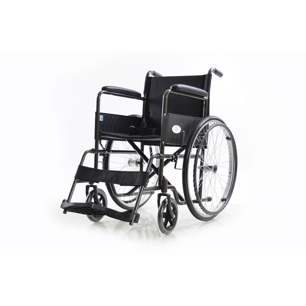 YK9012 steel frame foldable detachable parts manual wheelchair
