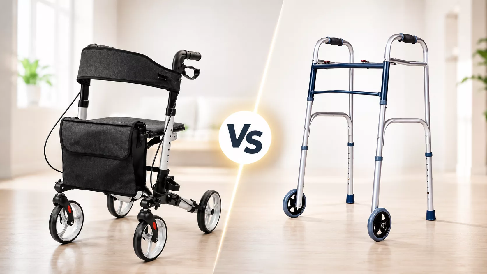 Rollator and walker comparison for senior mobility decisions
