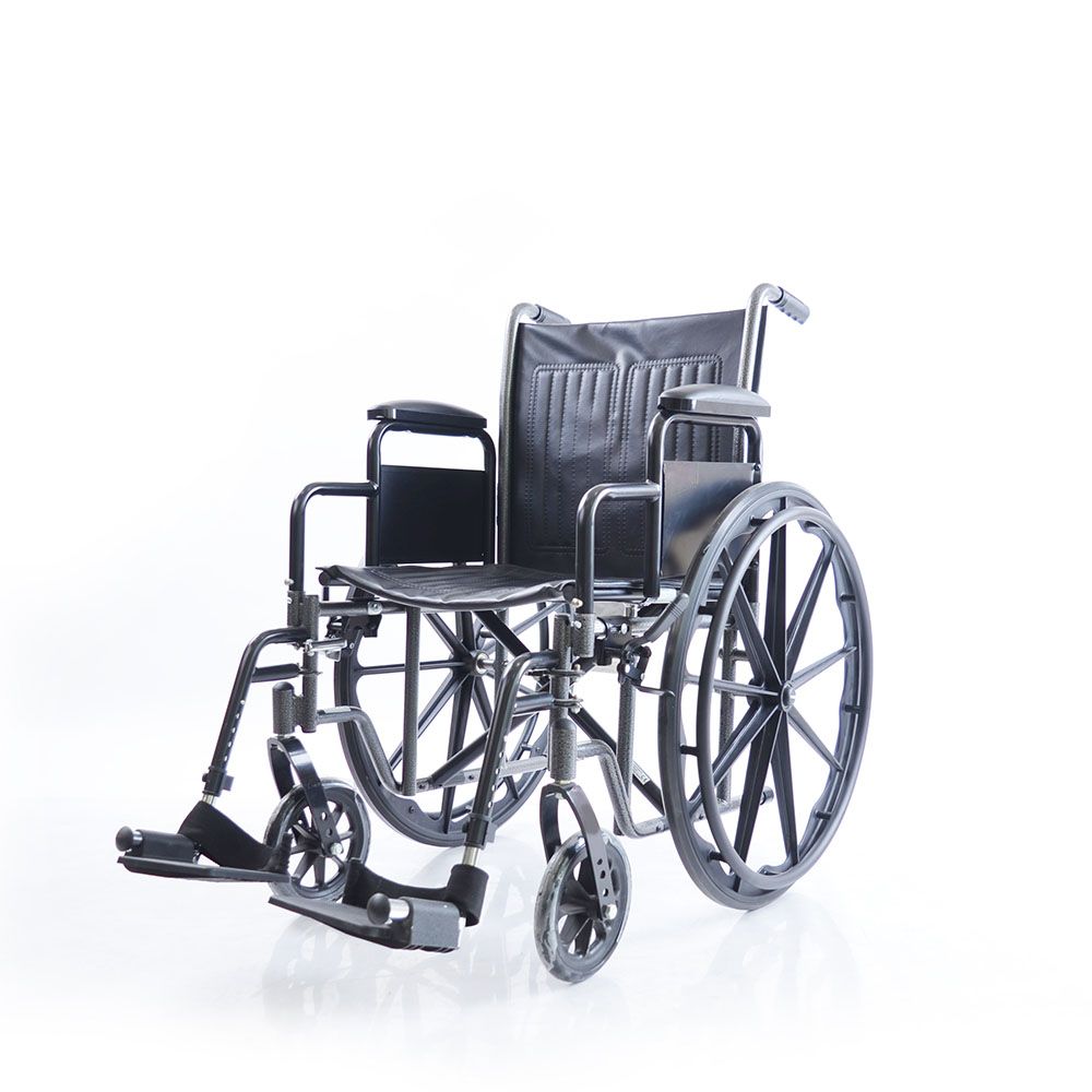 YK9052 K2 steel frame foldable detachable parts manual wheelchair