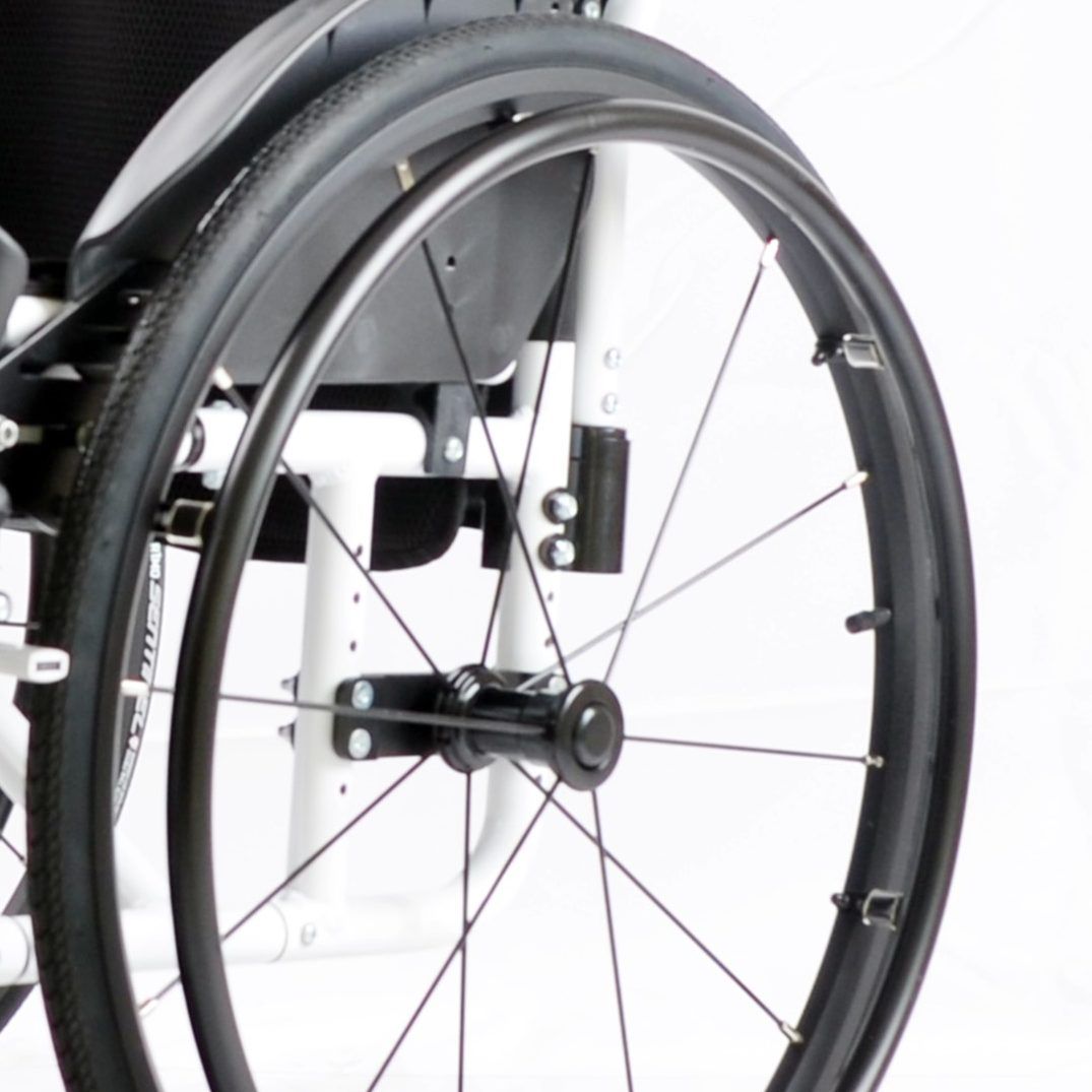 COMFORT aluminum foldable lightweight manual wheelchair seat depth and height can be adjusted detail