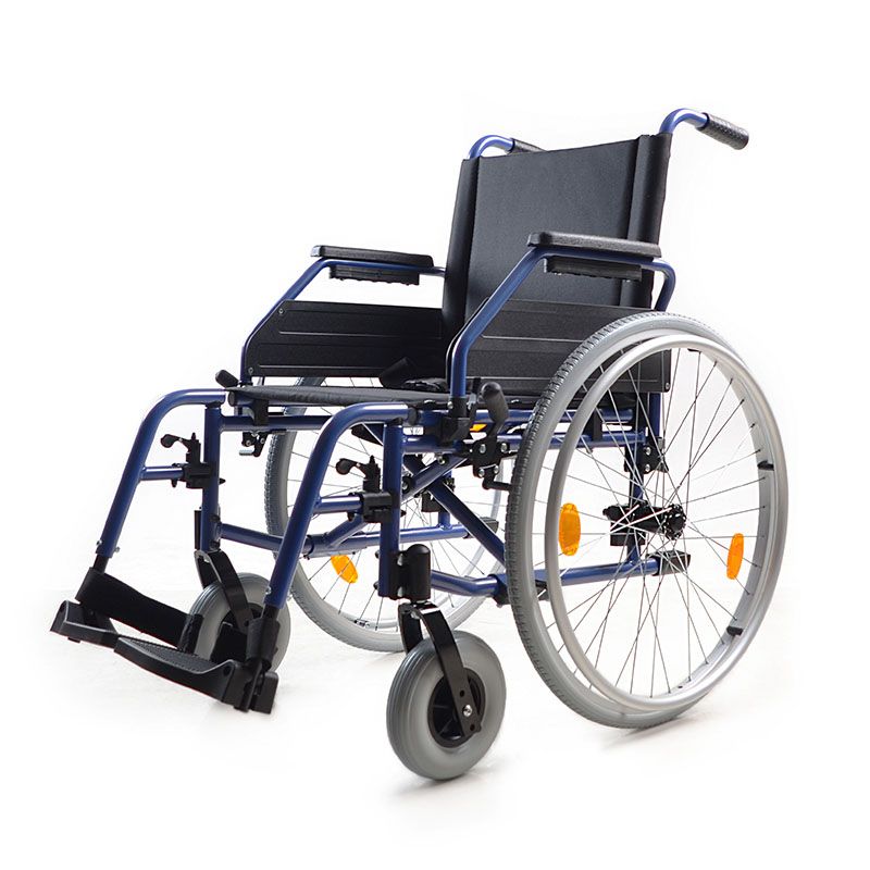 YK9071 aluminum foldable adjustable manual wheelchair flip back with slope armrests make it easier for users to get in and out of wheelchairs detail