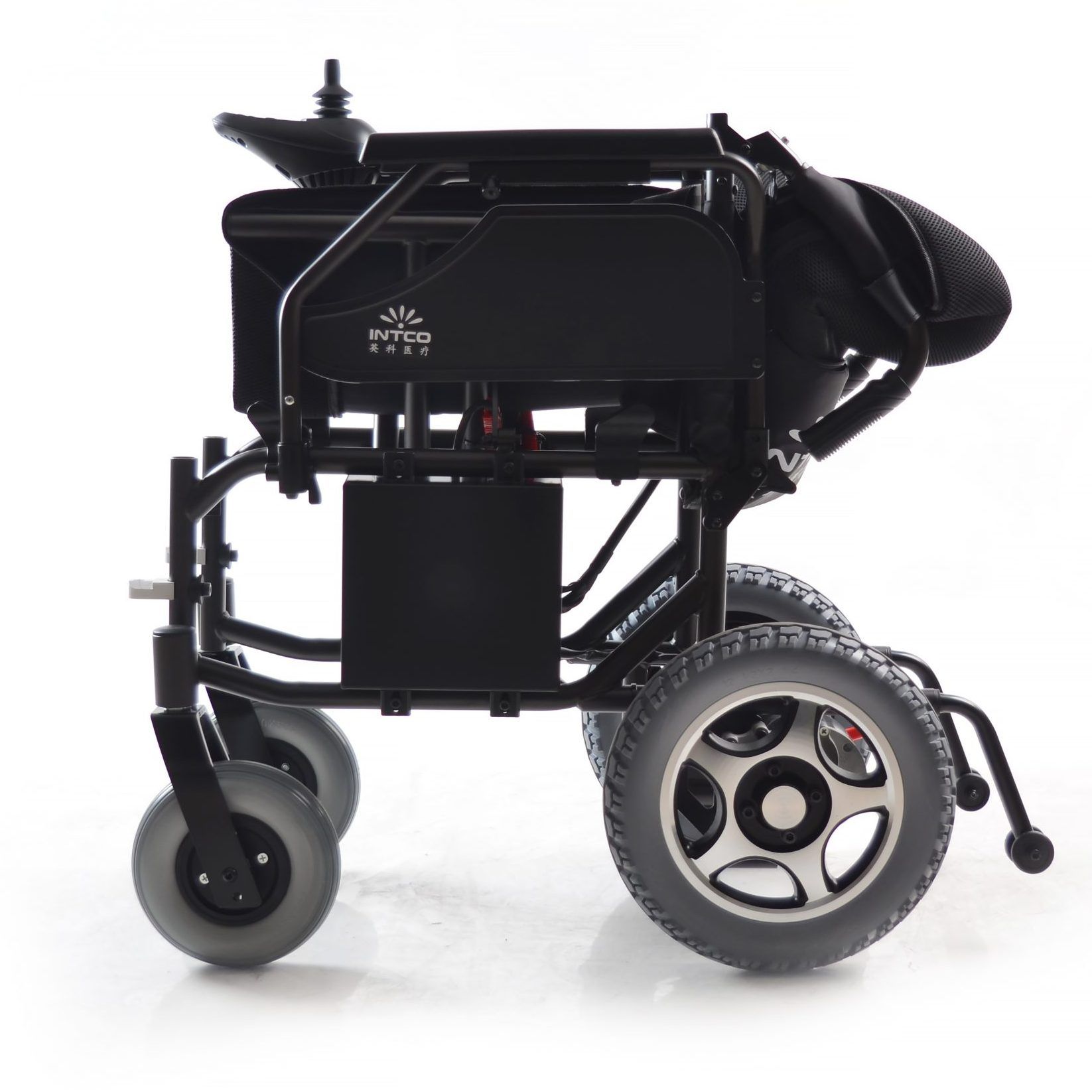SPLIT II Y209 steel frame foldable detachable parts power wheelchair electromagnetic brake detail