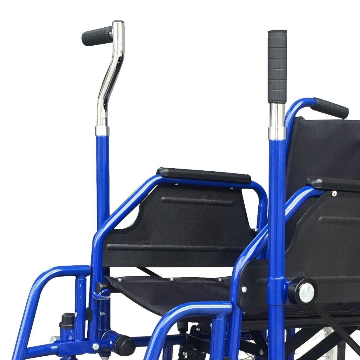 YK9090 steel frame foldable detachable parts manual wheelchair move forward and backward, turn right and left smoothly detail