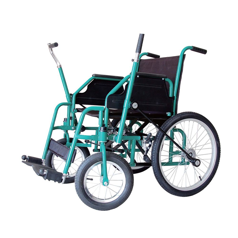 YK9090 steel frame foldable detachable parts manual wheelchair