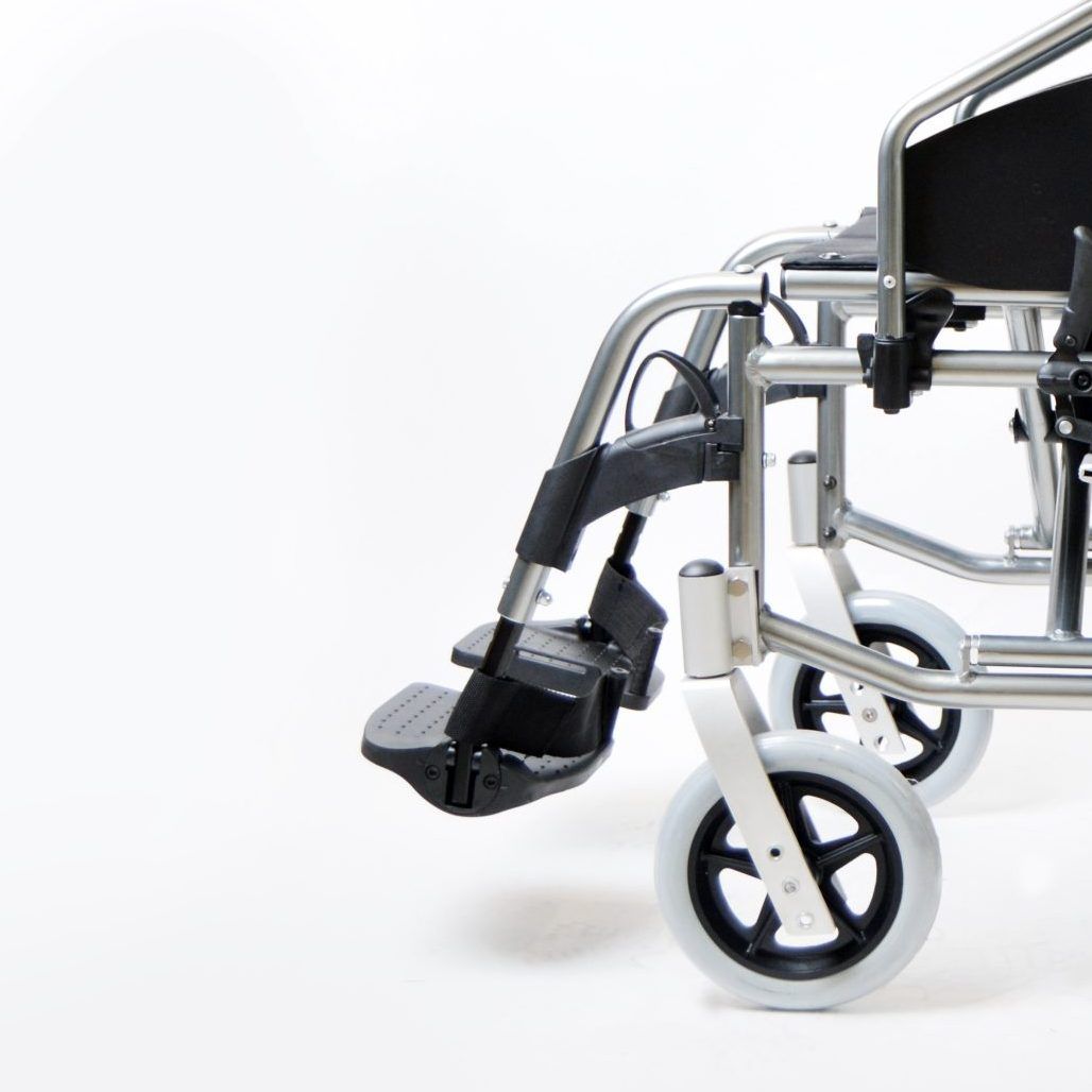 YK9065 steel frame foldable manual wheelchair flip back with slope armrests make it easier for users to get in and out of wheelchairs detail