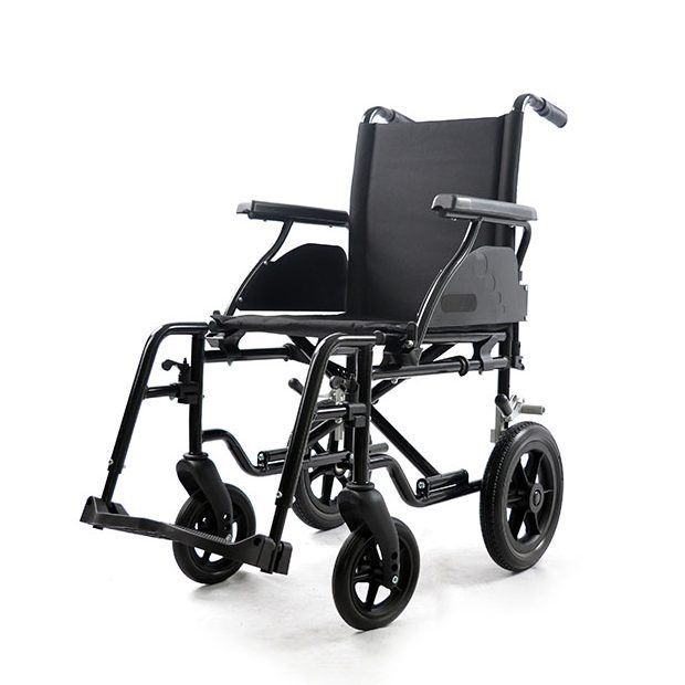 YK9045 steel frame foldable anti-tipper manual wheelchair