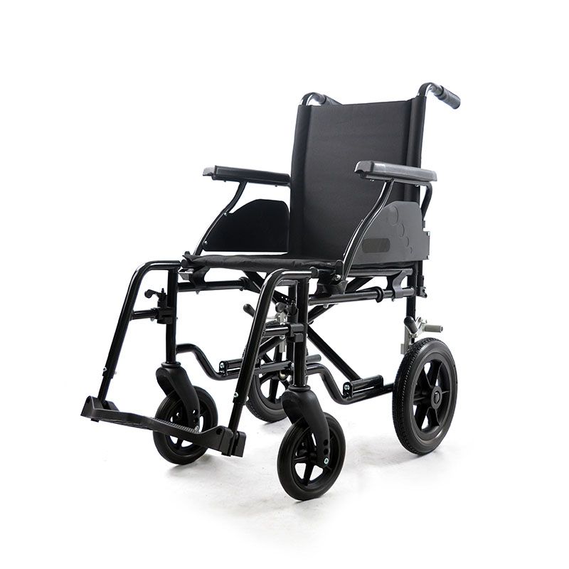 YK9073 aluminum foldable lightweight manual wheelchair flip back with slope armrests make it easier for users to get in and out of wheelchairs detail