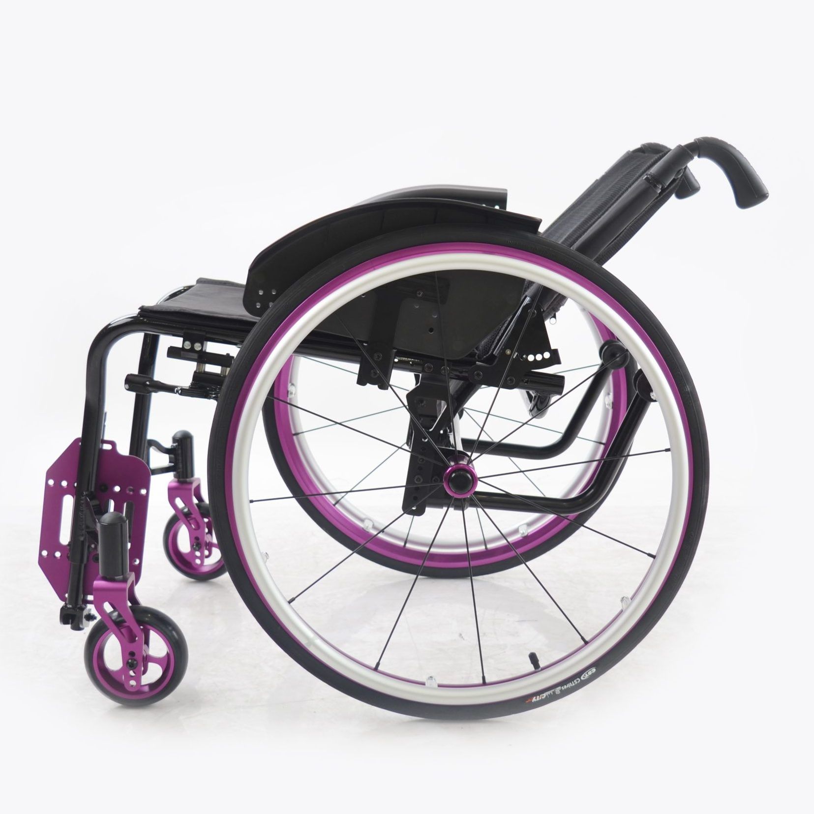 ACTIVE aluminum lightweight adjustable manual wheelchair backrest angle adjustable detail