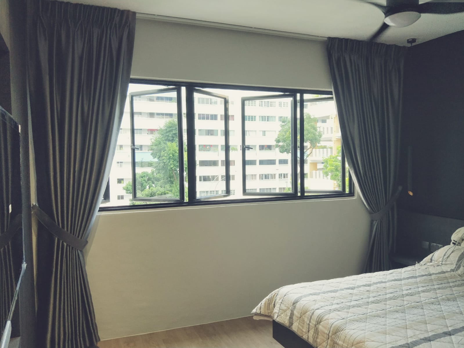 Blackout Curtains Singapore HDB Home Bedroom