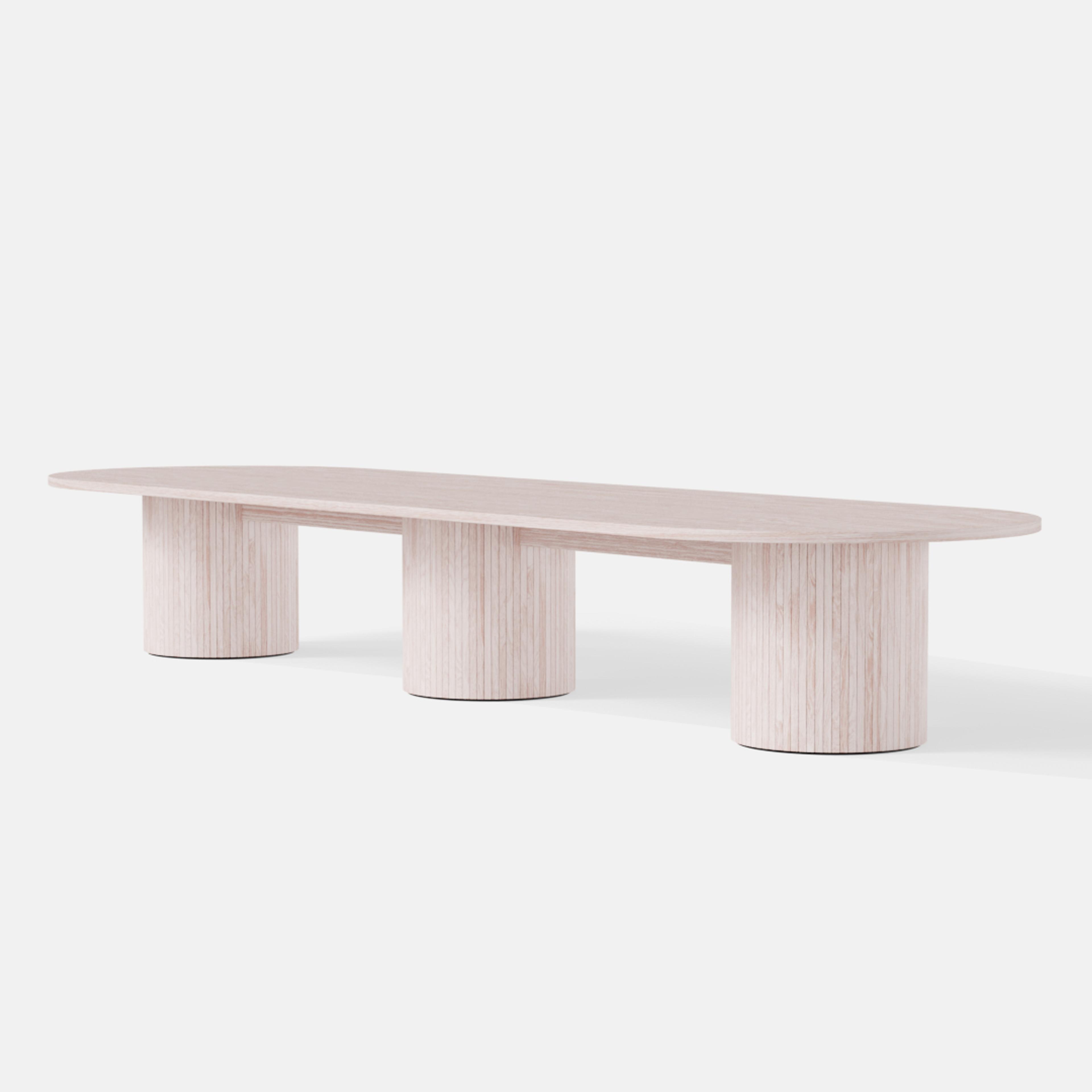 Gathering Boardroom Table Round Base - Variation 84