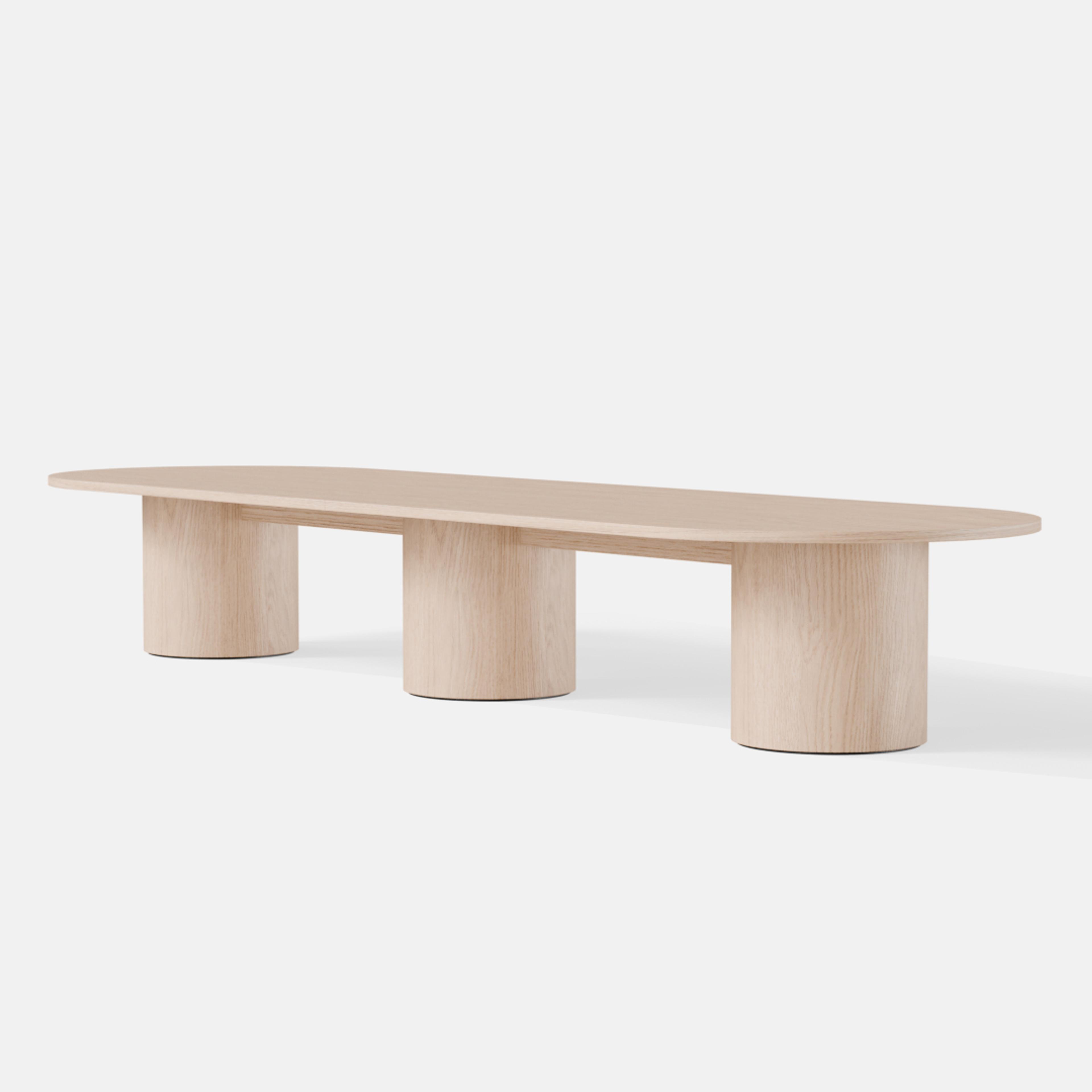 Gathering Boardroom Table Round Base - Variation 80