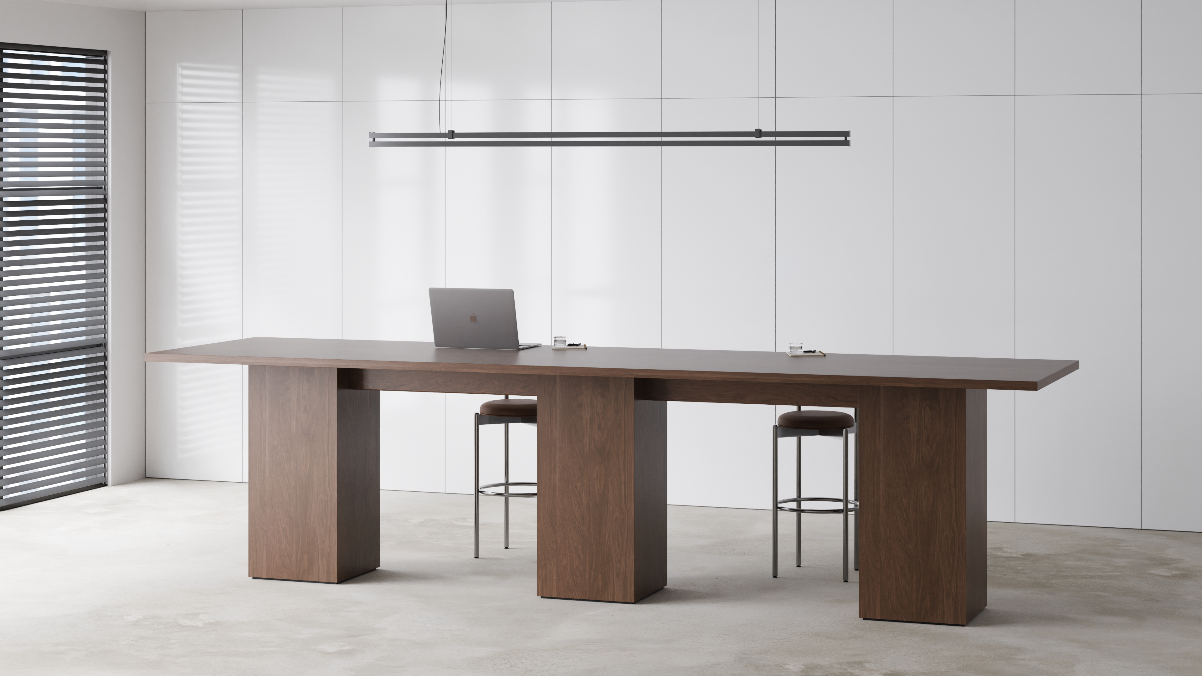 High Gathering Table Square Base