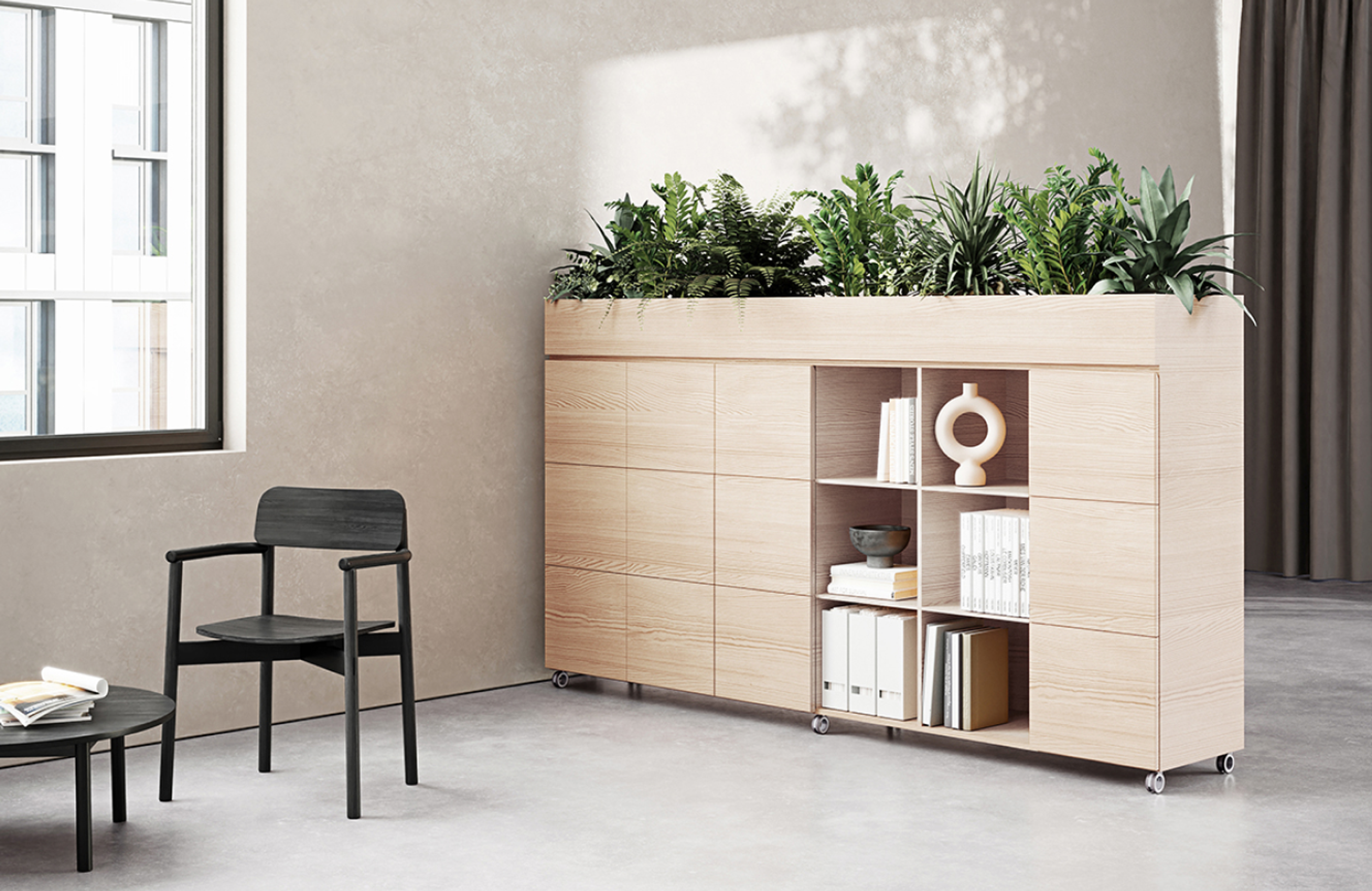 Kura Midboard with Planter