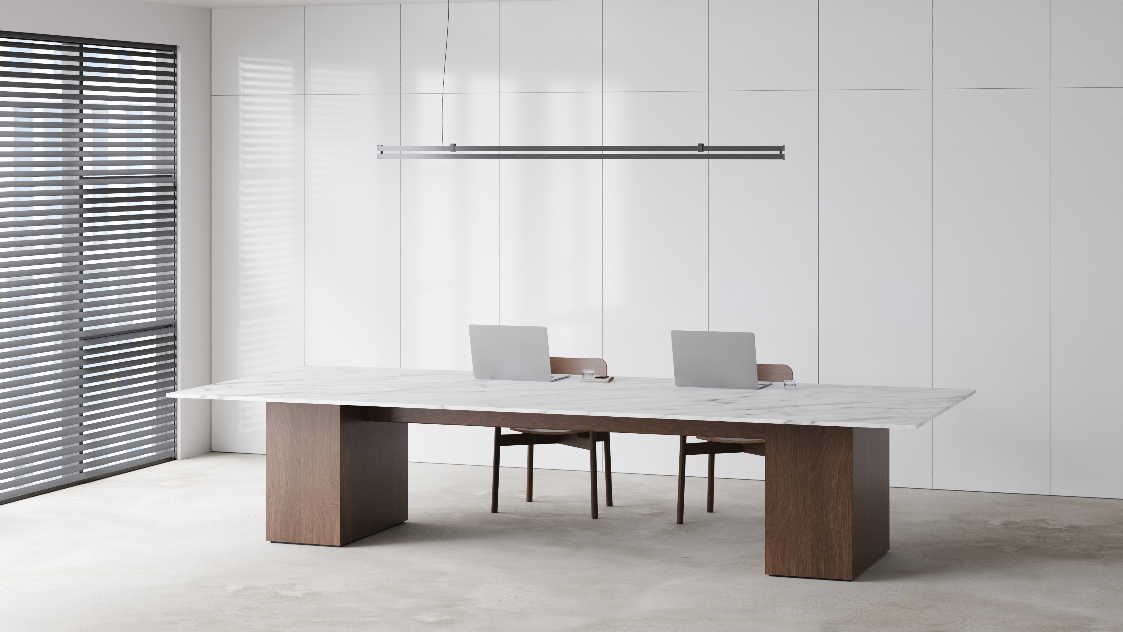 Gathering Boardroom Table Rectangle Base