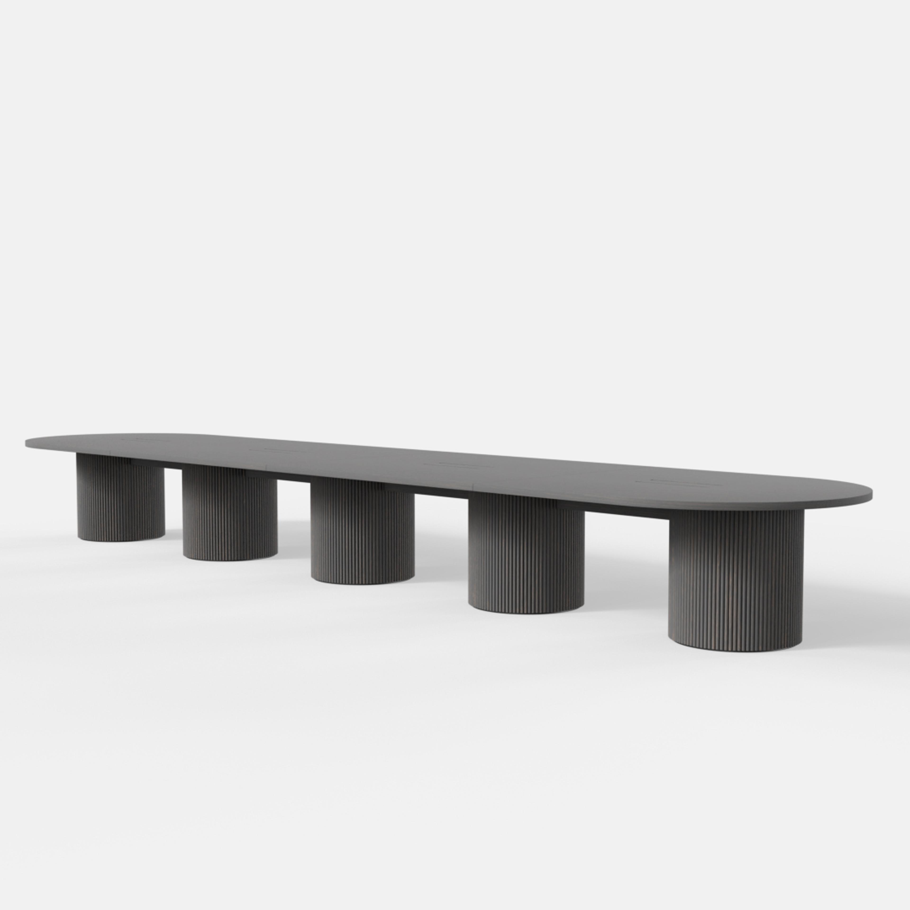 Gathering Workstation Table Round Base - Variation 43