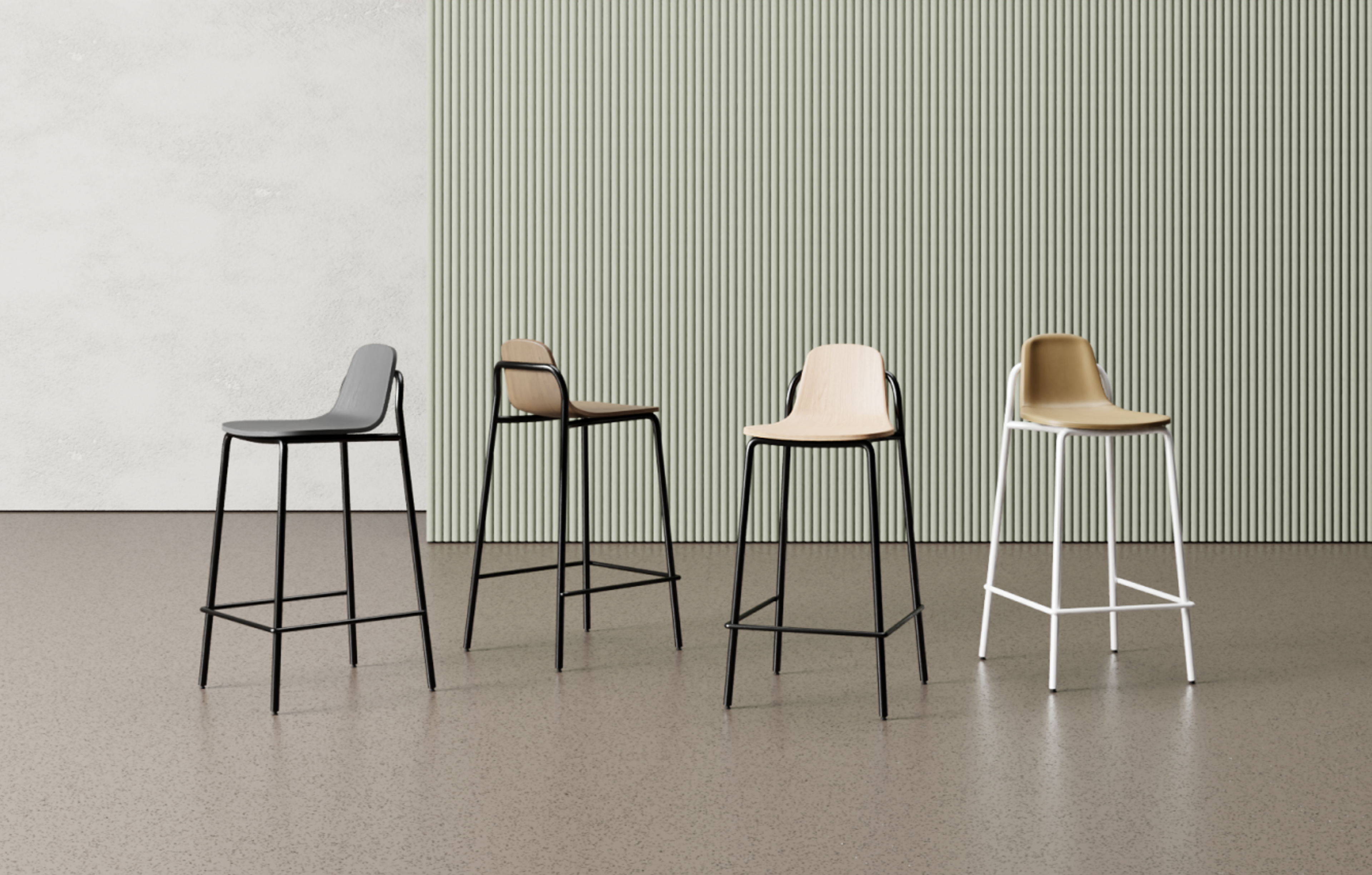 Frame Barstool (1 Piece Seat)