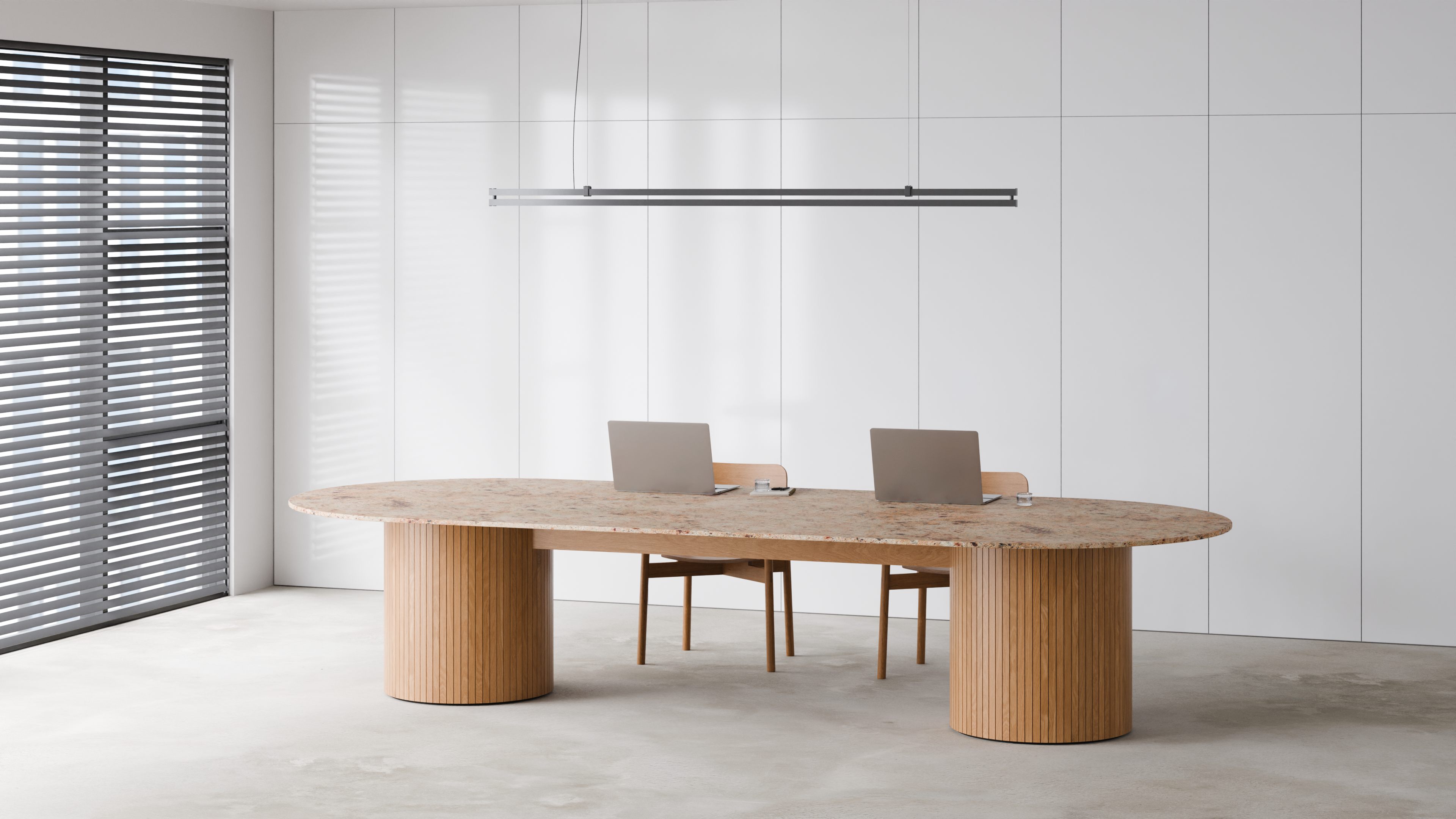 Gathering Boardroom Table Round Base