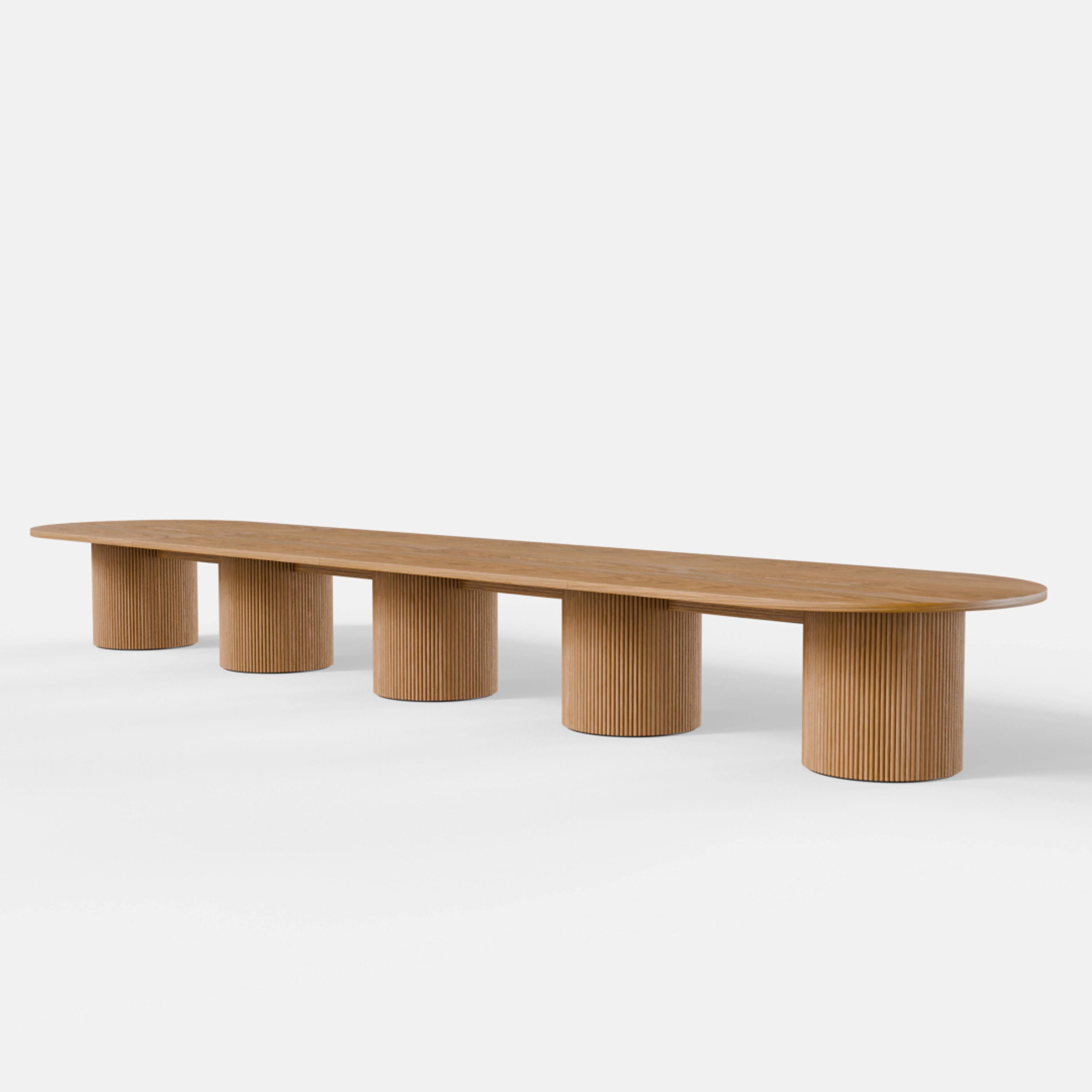 Gathering Workstation Table Round Base - Variation 41