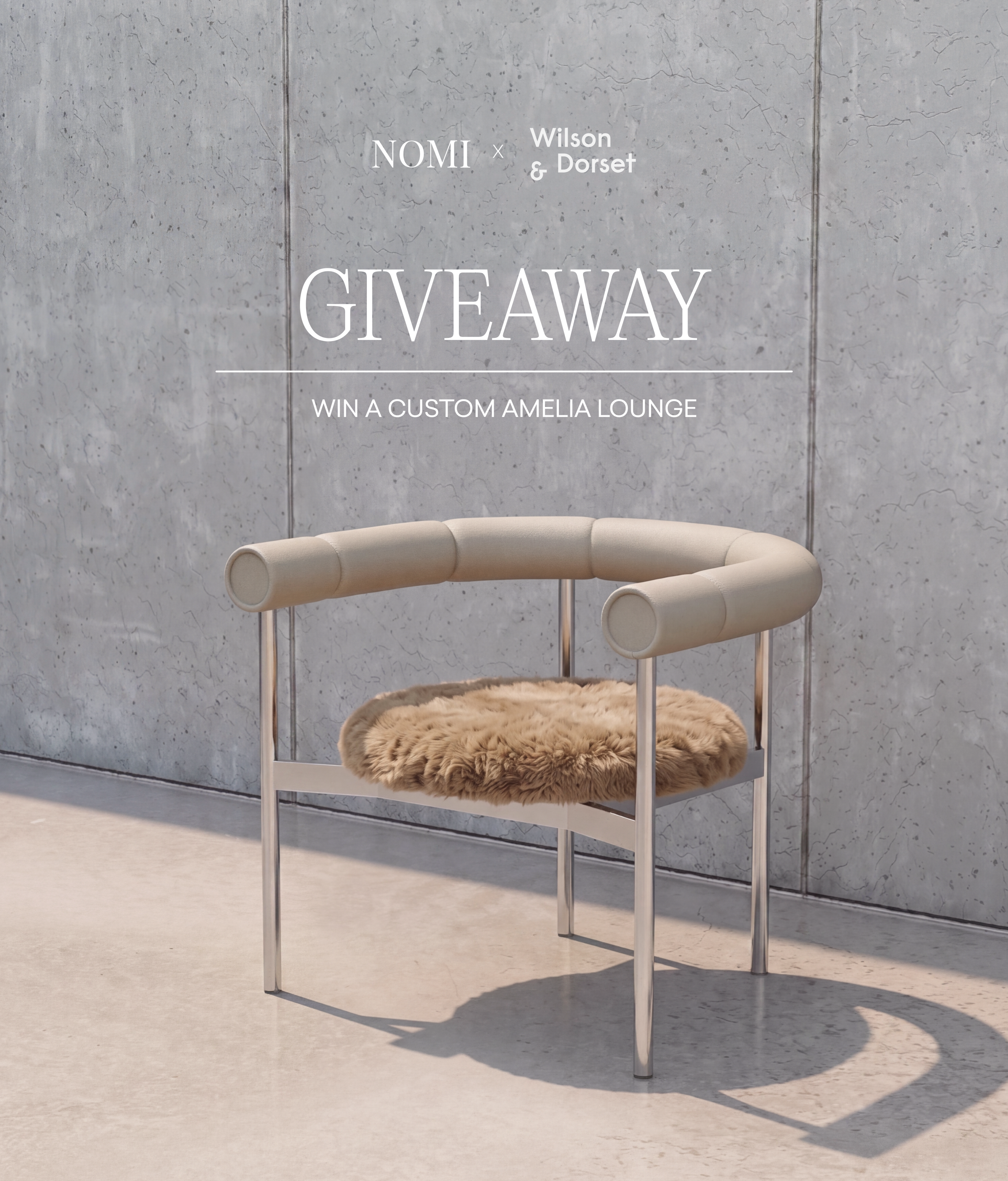 WIN A CUSTOM AMELIA LOUNGE