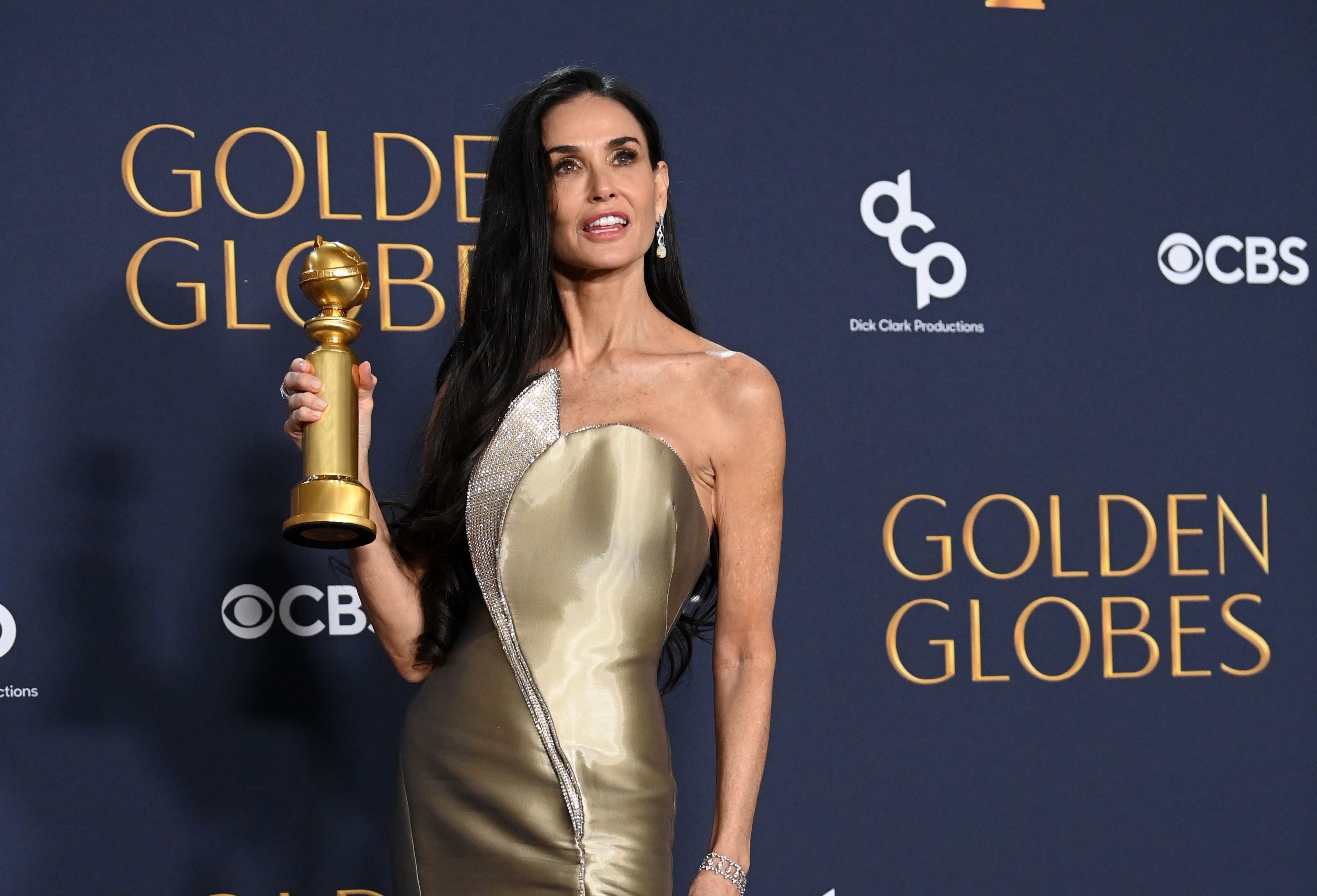 Kinótico Gala. Análisis de los Globos de Oro 2025, la noche de Zoe Saldaña y Demi Moore