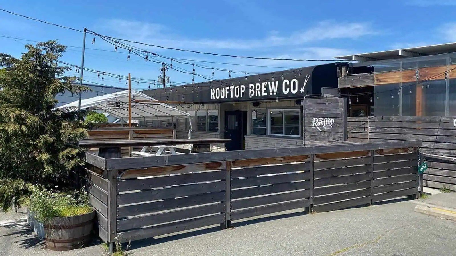 The original Rooftop Brew Co taproom on Nickerson Street, before the fire