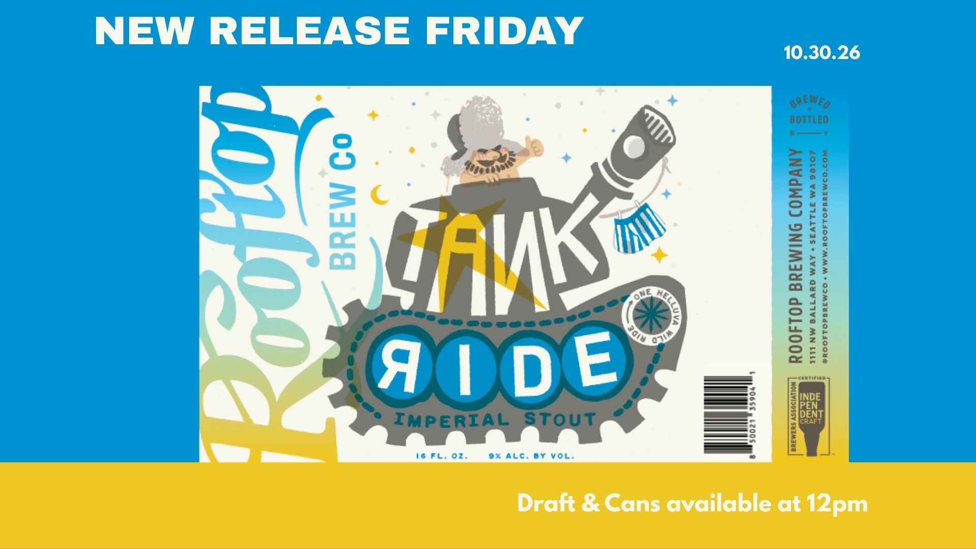 Tank Ride Imperial Stout Release