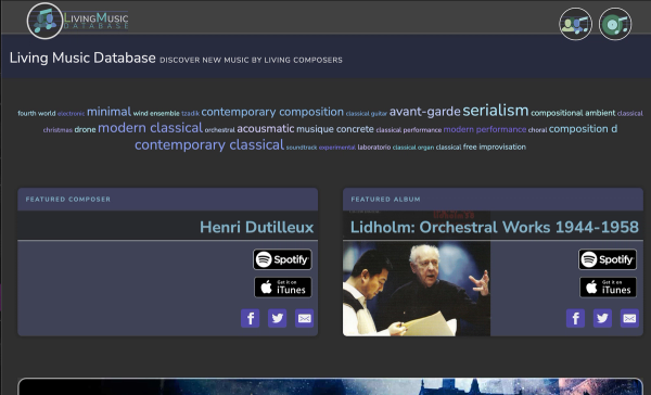 Living Music Database