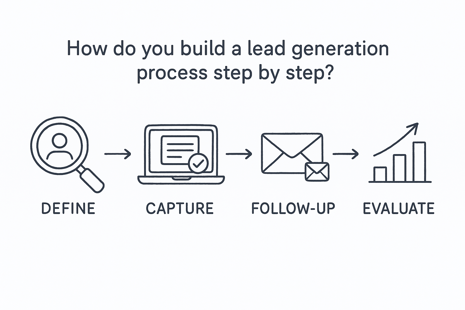 How do you build a lead generation process step by step?