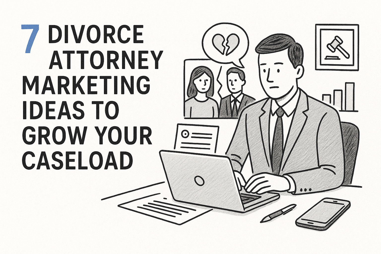 7 Divorce Attorney Marketing Ideas to Grow Your Caseload — featured image