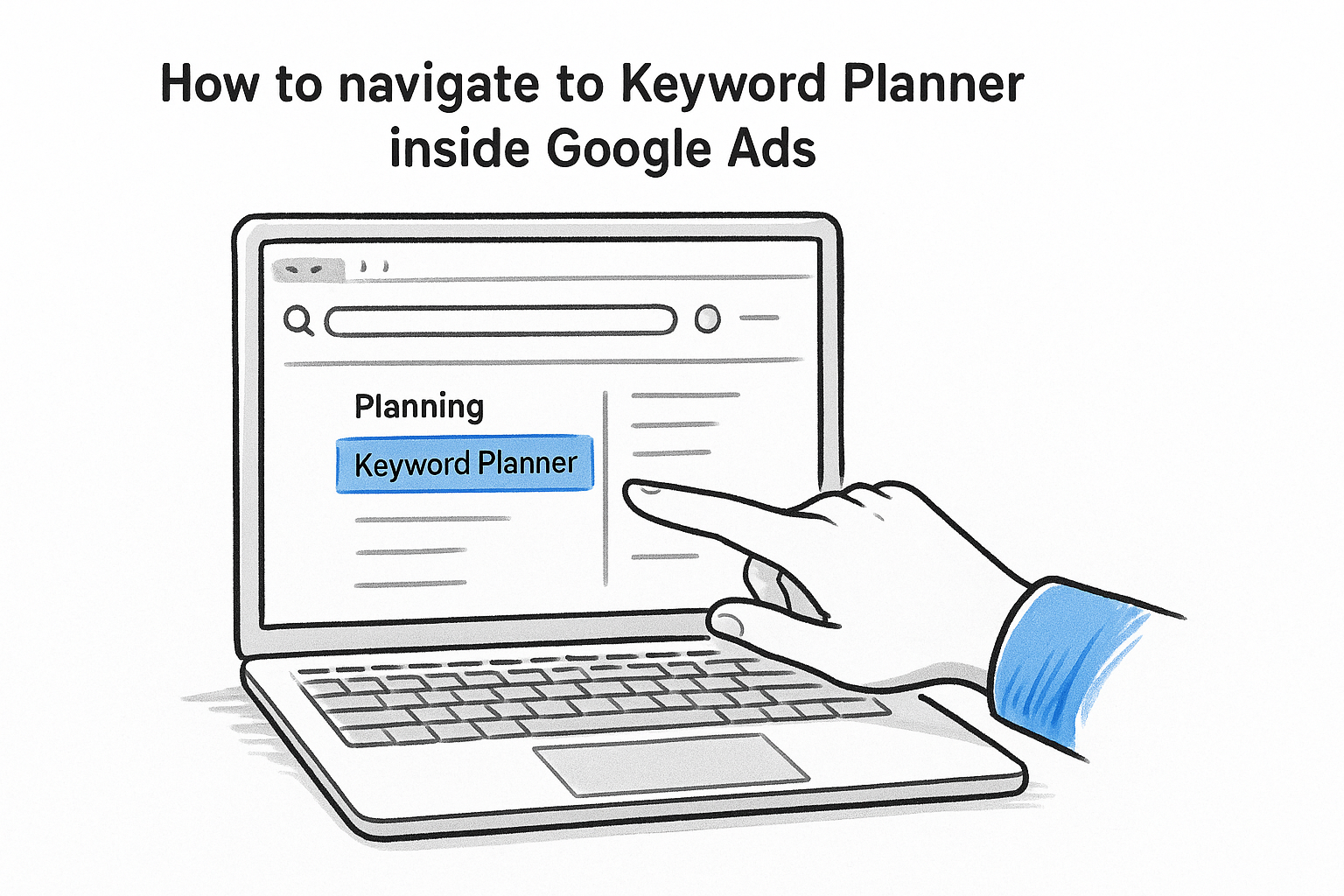 How to navigate to Keyword Planner inside Google Ads