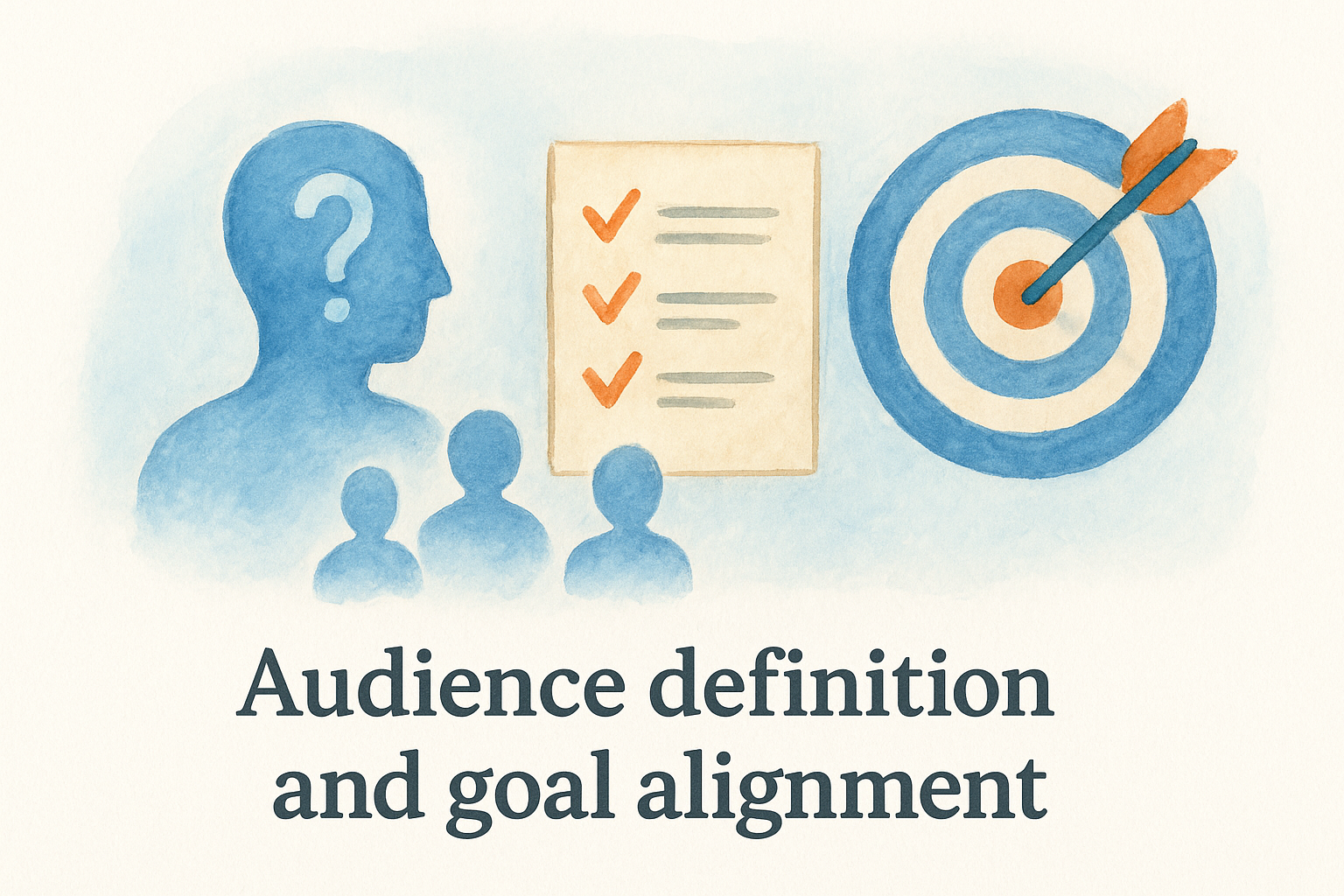 Audience definition and goal alignment