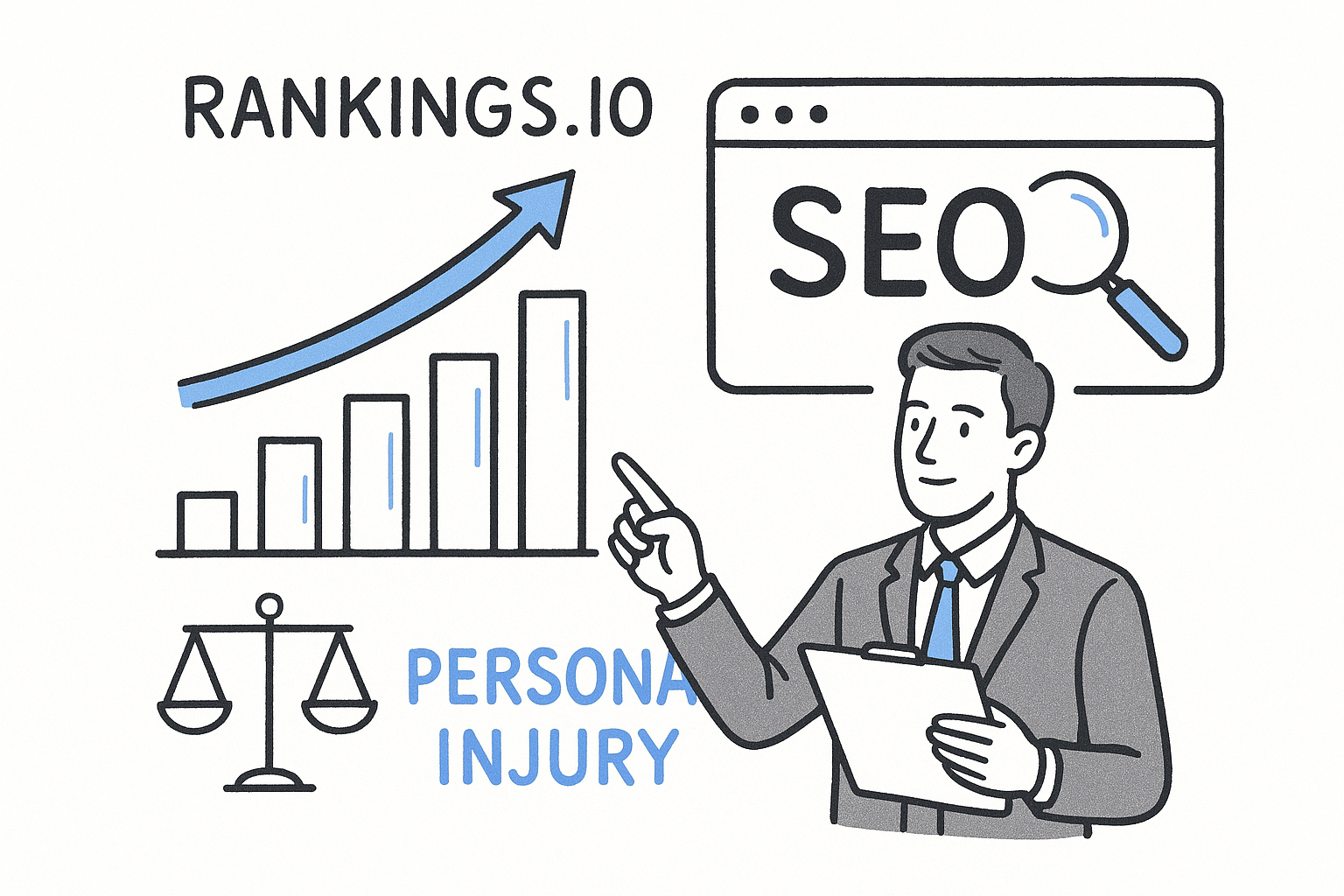 5. Rankings.io for personal injury SEO at scale