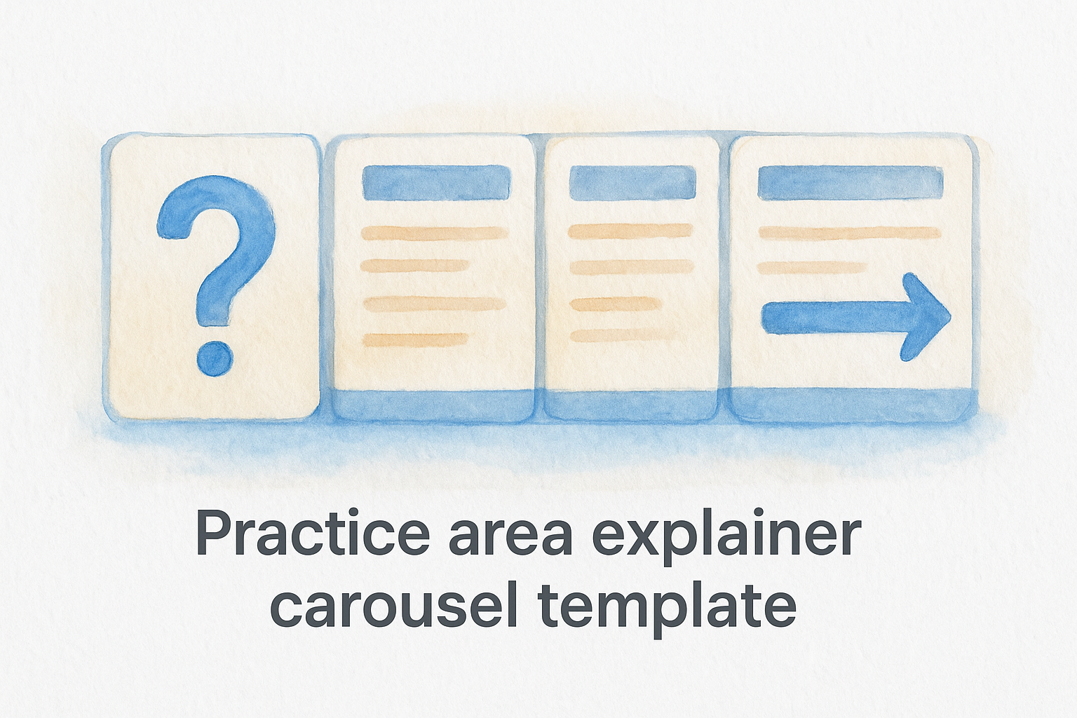 2. Practice area explainer carousel template