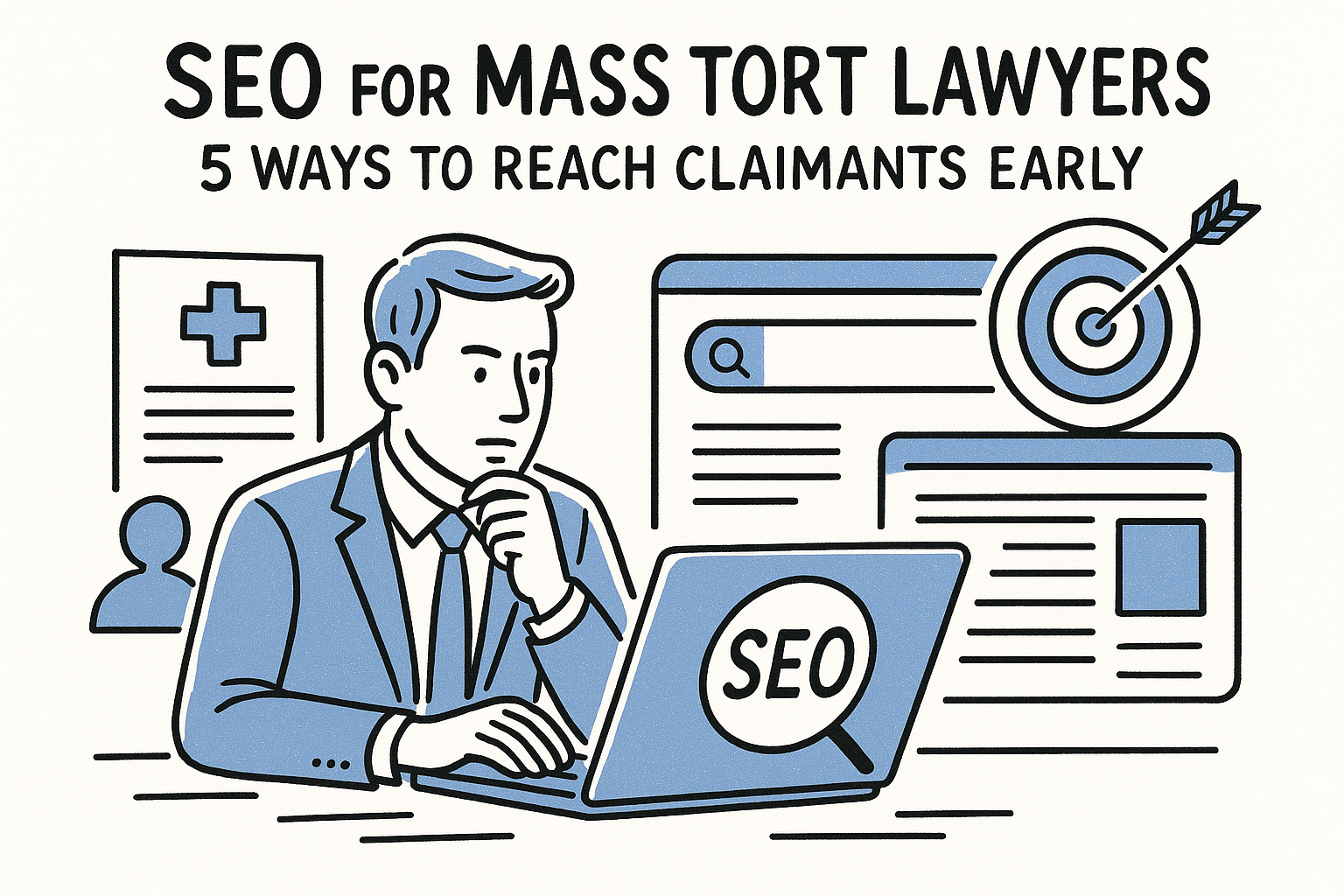 SEO for Mass Tort Lawyers: 5 Ways to Reach Claimants Early — featured image