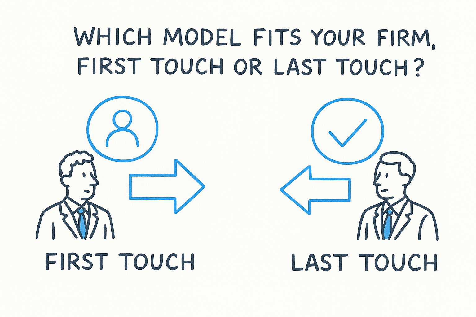 Which model fits your firm, first touch or last touch?