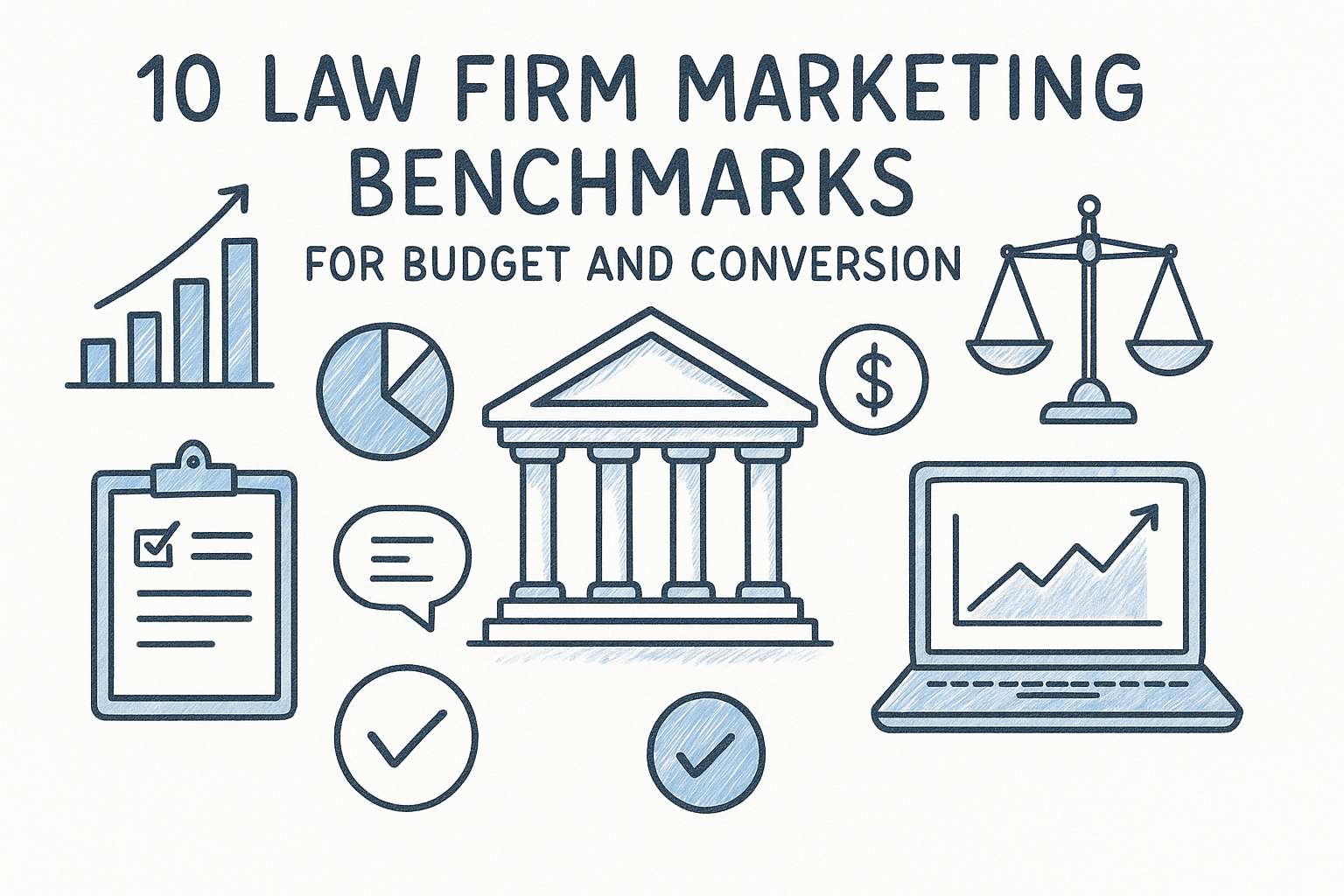 10 Law Firm Marketing Benchmarks for Budget and Conversion — featured image