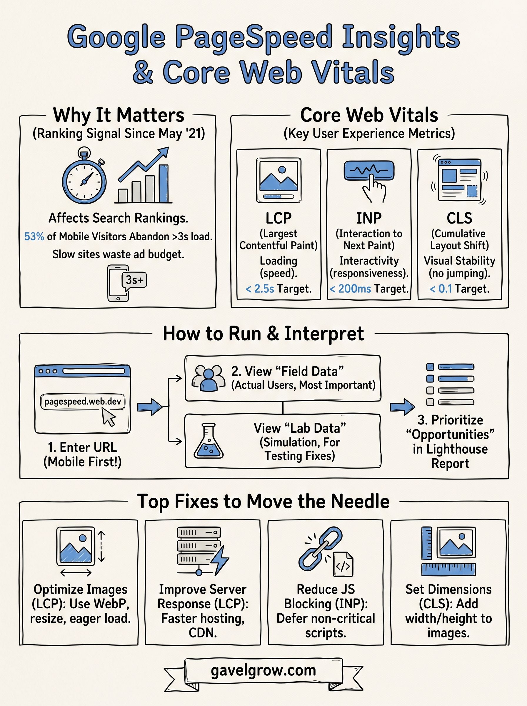google page speed insights infographic