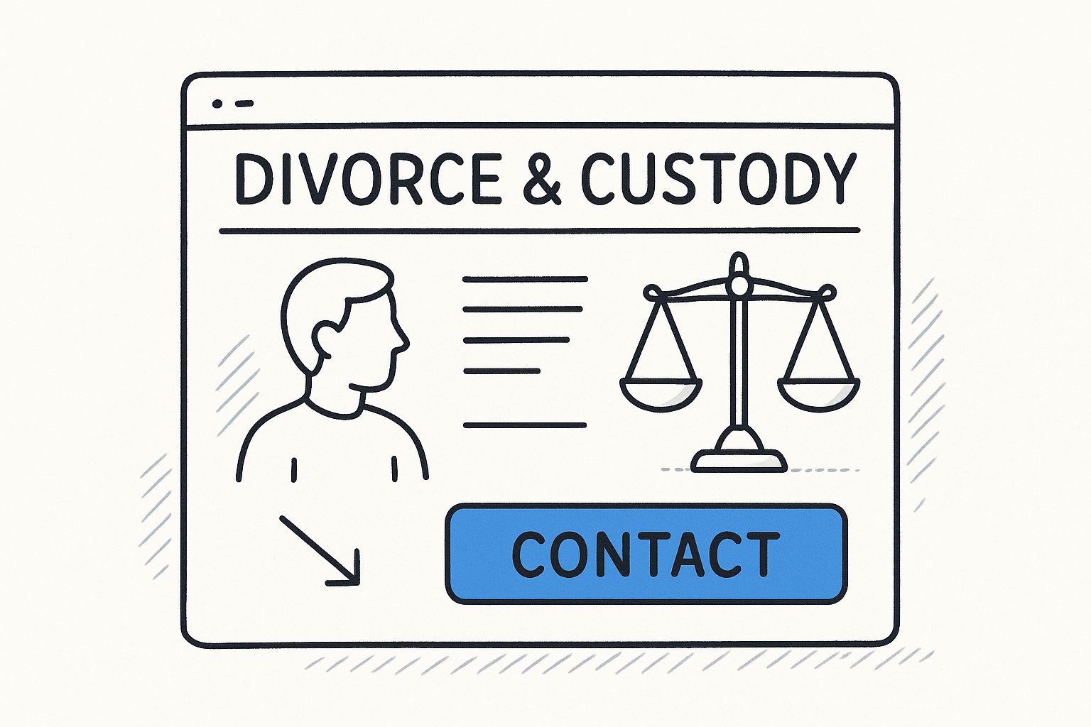 3. Build practice area pages that convert divorce and custody leads