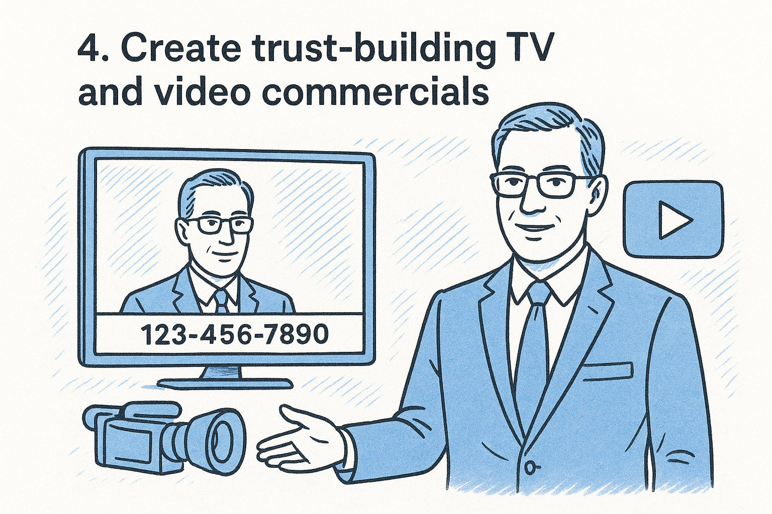 4. Create trust-building TV and video commercials