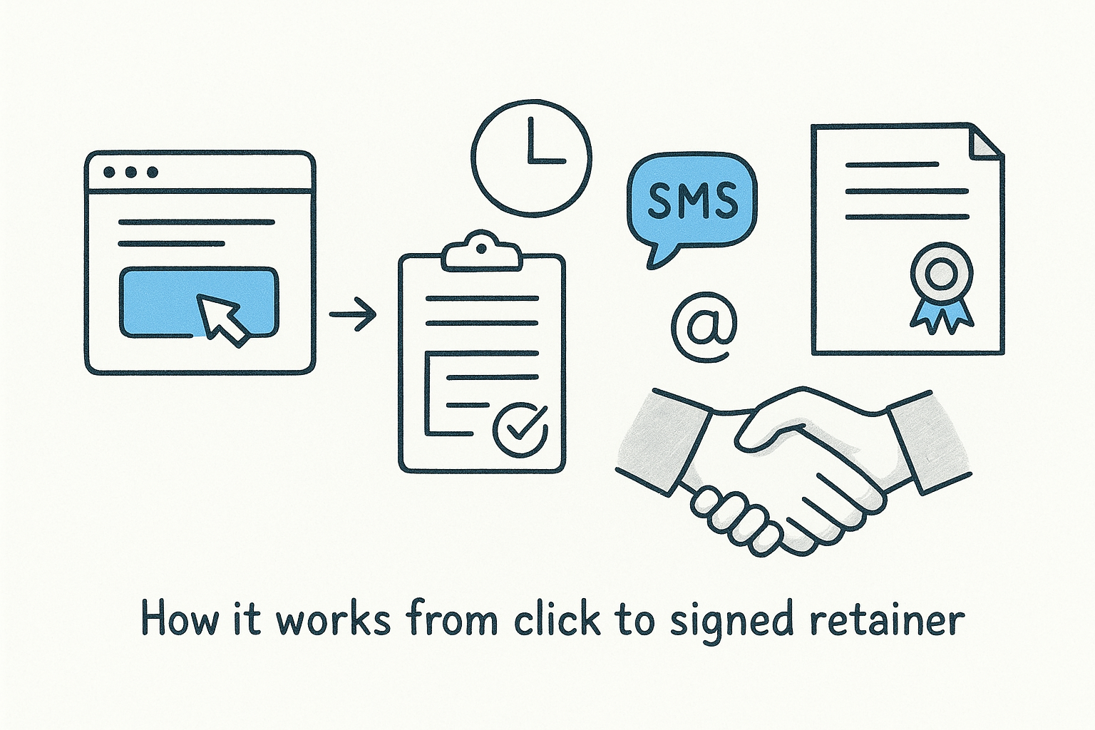 How it works from click to signed retainer