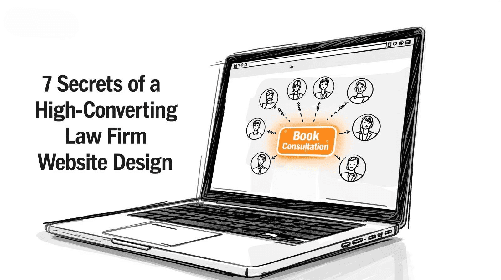 7 Secrets of a High-Converting Law Firm Website Design — featured image for GavelGrow blog article