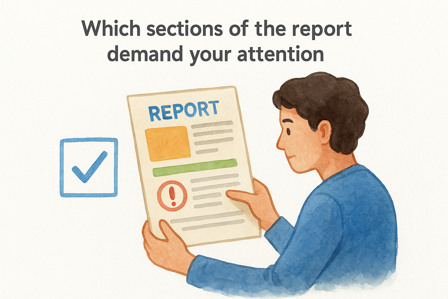 Which sections of the report demand your attention