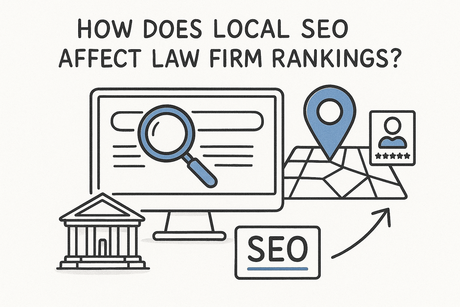 How does local SEO affect law firm rankings?