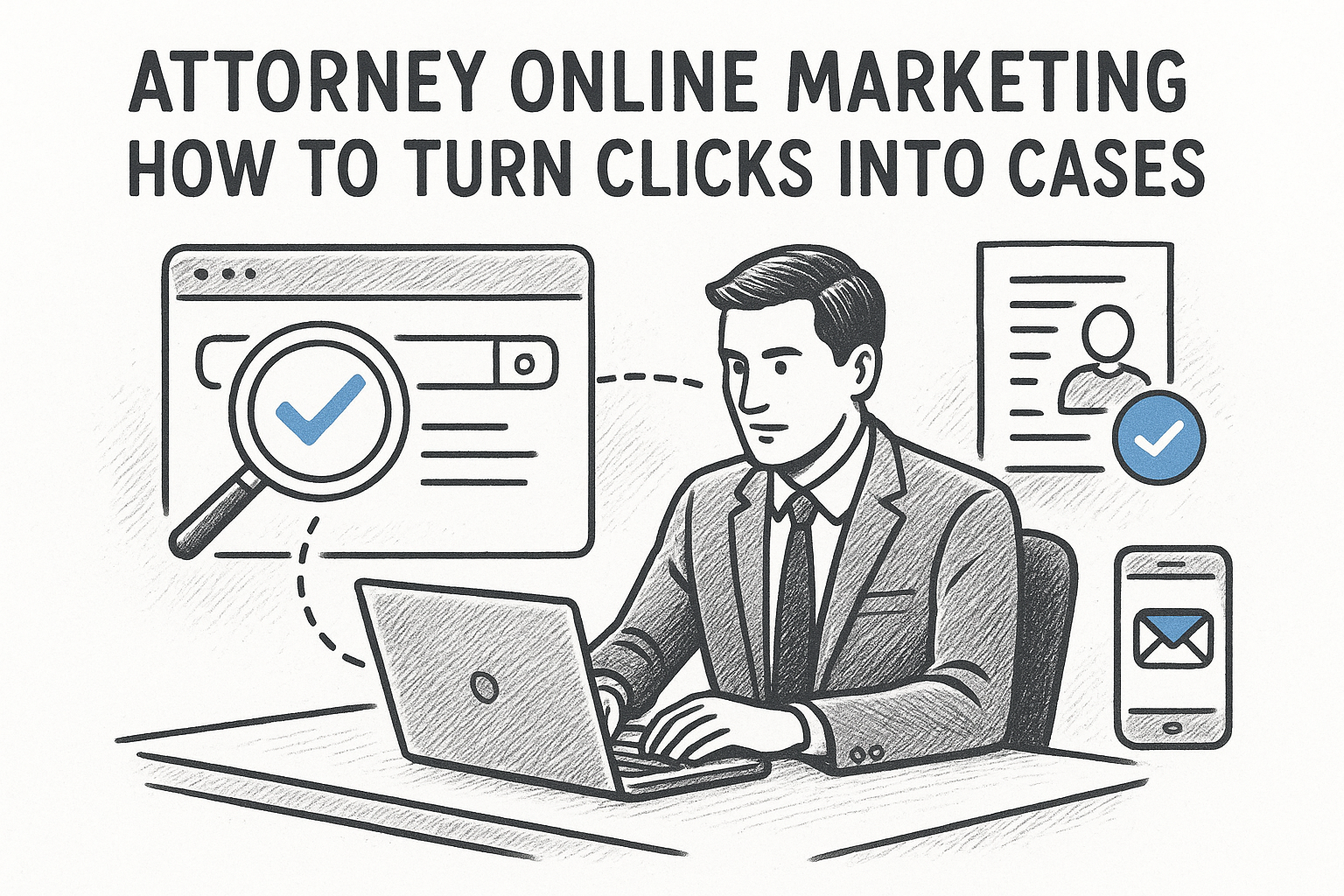 Attorney Online Marketing: How To Turn Clicks Into Cases — featured image