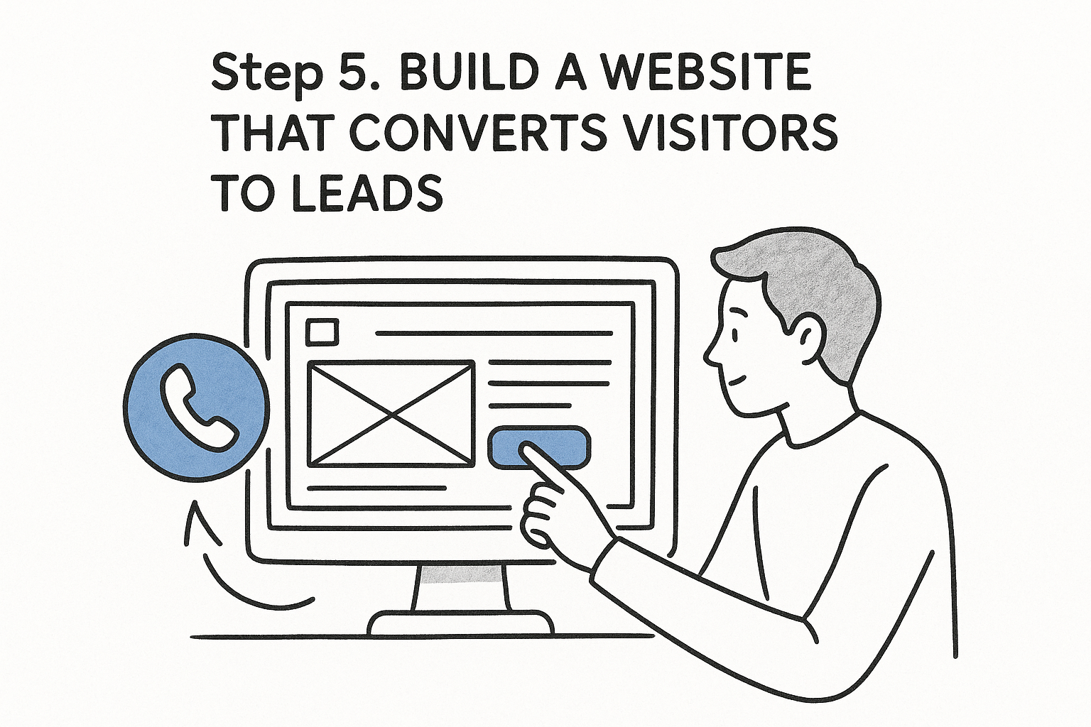 Step 5. Build a website that converts visitors to leads