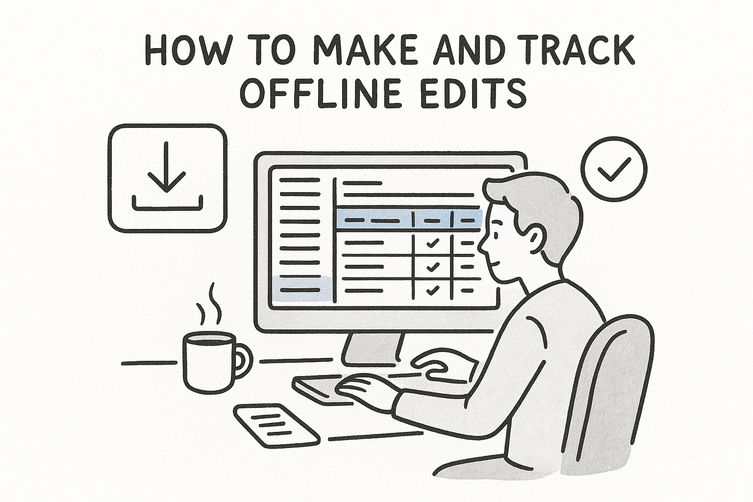 How to make and track offline edits